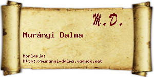 Murányi Dalma névjegykártya